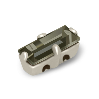 BAGUETTE MM7x3 BLACK DIAMOND-ARGENTO-5PZ miglior prezzo