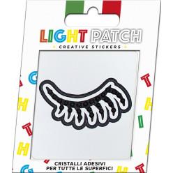 Light Jet Crystals Closed Eye Patch Sticker sale online, best