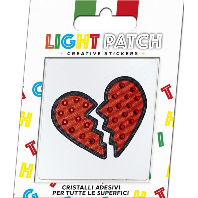 Light Patch Cuore Spezzato Sticker Cristalli Light Siam miglior