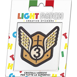 Light Patch Stemma Militare 1 Sticker Cristalli Sun miglior
