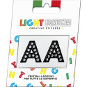 Light Patch Letters AA Sticker Black Crystals Cry sale online