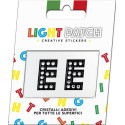 Light Black Crystal Sticker Letters EE Patch Cry sale online