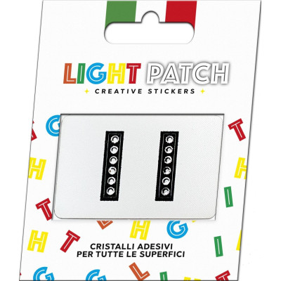 Light Patch Letters II Sticker Black Crystals Cry sale online
