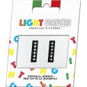 Light Patch Letters II Sticker Black Crystals Cry sale online