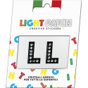 Light Black Crystal Sticker Letters Patch LL Cry sale online