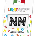 Light Patch Letters NN Sticker Black Crystals Cry sale online