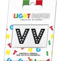 Light Patch Letters V V Sticker Black Crystals Cry sale online