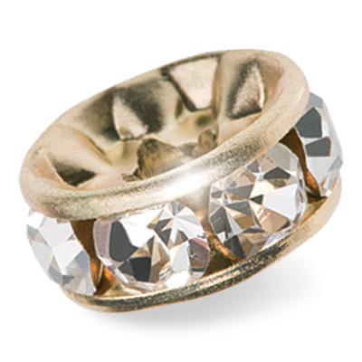 PRECIOSA CRYSTAL-gold-WASHER ROUND 20 PIECES PACKAGE MM10 sale