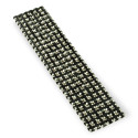 CATENA SU RETE STRASS MAXIMA SS19(5MM) NERA-ARGENTO-6 FILE-10CM