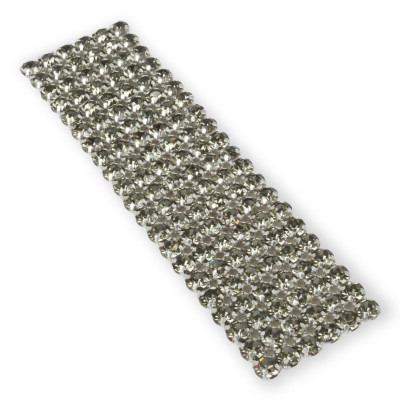 CATENA SU RETE STRASS VIVA 12 SS20(5MM) BLACK DIAMOND-ARGENTO-6