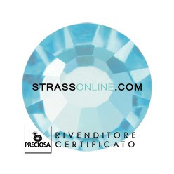 STRASS PRECIOSA TERMOADESIVO SS10(3MM) ACQUA BOHEMICA-288PZ 2