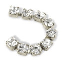CATENA METALLO SS18 (4,5mm) CRYSTAL-ARGENTO-1MT miglior prezzo