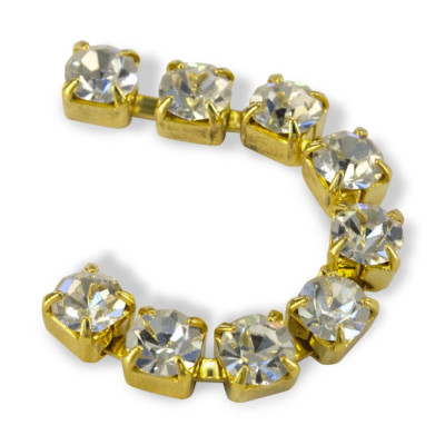 CATENA METALLO SS18 (4,5mm) CRYSTAL-ORO-1MT miglior prezzo
