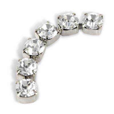 CATENA METALLO SS29 (6,5mm) CRYSTAL-ARGENTO-20CM miglior prezzo